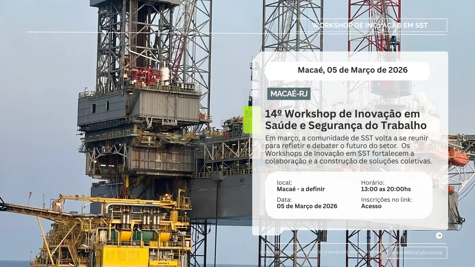 14º Workshop de Inovação em SST de Macaé Bridge360